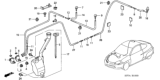 Diagram for Honda Insight Windshield Washer Nozzle - 76810-S2A-A03ZD