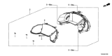 Diagram for 2019 Honda Civic Speedometer - 78100-TBH-A71