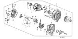 Diagram for 1988 Honda CRX Alternator - 31100-PM8-A01