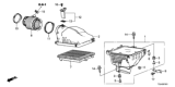 Diagram for Honda Air Filter Box - 17210-5G0-A00