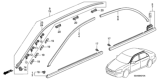 Diagram for 2004 Honda Accord Door Moldings - 72950-SDA-A12