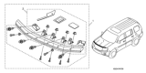 Diagram for Honda Pilot Air Deflector - 08P47-SZA-102