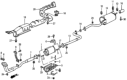 Diagram for Honda Prelude Exhaust Hanger - 18215-SA0-000