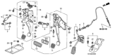 Diagram for 2008 Honda Element Throttle Cable - 17910-SCV-A01