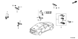 Diagram for 2021 Honda Insight Antenna - 38387-TVA-A31