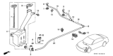 Diagram for 1996 Honda Civic Washer Reservoir - 76840-S01-A02