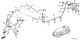 Diagram for Honda CR-Z Windshield Washer Nozzle - 76850-SZT-G01ZE