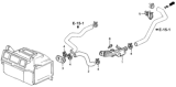 Diagram for 1991 Honda Accord Heater Control Valve - 79710-SM4-A03