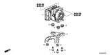 Diagram for 2019 Honda Civic ABS Control Module - 57100-TBG-C84