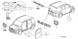 Diagram for 2010 Honda Element Emblem - 75701-SCV-A01