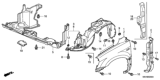 Diagram for Honda Pilot Wheelhouse - 74101-S9V-A00