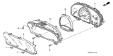 Diagram for Honda Odyssey Gauge Trim - 78156-SHJ-A01