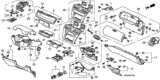Diagram for 1999 Honda Accord Instrument Panel - 77250-S84-A01ZA