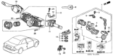 Diagram for 2005 Honda Civic Ignition Lock Cylinder - 06350-S5A-A72