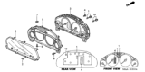 Diagram for 2004 Honda Civic Instrument Cluster - 78120-S5W-A73