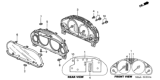 Diagram for 2004 Honda Civic Speedometer - 78120-S5W-A73