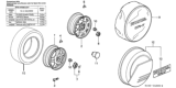 Diagram for 2000 Honda CR-V Wheel Cover - 44732-SM4-N00