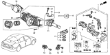 Diagram for 2004 Honda Civic Ignition Lock Cylinder - 06350-S5W-A72