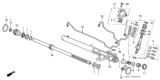 Diagram for Honda Odyssey Rack & Pinion Bushing - 53630-SX0-003