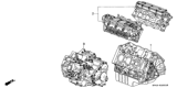 Diagram for 1996 Honda Accord Engine Block - 10002-P0G-A01
