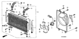 Diagram for 2006 Honda Pilot Fan Shroud - 38615-PVJ-A00