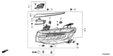 Diagram for Honda Insight Headlight - 33100-TXM-A01