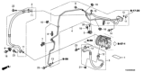 Diagram for Honda Accord A/C Hose - 80315-TA6-A01