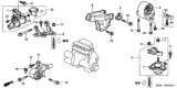 Diagram for 2003 Honda Civic Motor And Transmission Mount - 50805-S5A-A01