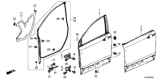 Diagram for 2020 Honda CR-V Hybrid Door Check - 72340-TLA-A01