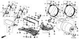 Diagram for 2021 Honda Clarity Fuel Cell Fuel Tank Strap - 17521-TRT-A01