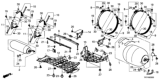 Diagram for 2018 Honda Clarity Fuel Cell Fuel Tank Strap - 17521-TRT-A01