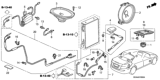 Diagram for 2006 Honda Accord Antenna - 39150-SDA-L41ZH