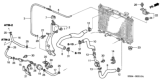 Diagram for Honda Fit Transmission Oil Cooler Hose - 25212-RAA-007