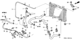 Diagram for Honda Odyssey Transmission Oil Cooler Hose - 25212-RAA-007