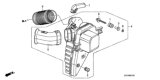 Diagram for 2009 Honda Element Air Duct - 17251-PZD-A10