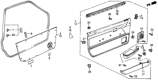 Diagram for 1985 Honda Civic Door Seal - 75851-SB6-660