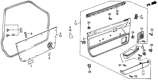 Diagram for 1986 Honda Civic Armrest - 75823-SB3-961ZF