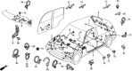 Diagram for Honda Civic Fuel Pump Wiring Harness - 32170-SH5-010