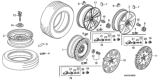 Diagram for 2008 Honda Civic Tire - 42751-BFG-019