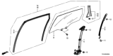 Diagram for Honda Clarity Electric Window Run - 72735-TRV-A03