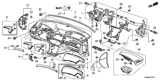 Diagram for 2014 Honda Crosstour Instrument Panel - 77100-TP6-A01ZA