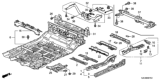 Diagram for Honda Ridgeline Floor Pan - 65200-SJC-A01ZZ