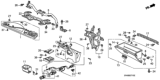 Diagram for 1992 Honda Civic Glove Box - 77500-SR3-C01ZD