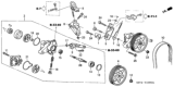 Diagram for Honda Pilot Power Steering Pump - 56110-PVF-A01