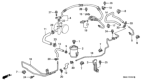 Diagram for 1999 Honda Accord Power Steering Hose - 53731-S84-A00