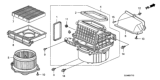 Diagram for 2008 Honda Fit Cabin Air Filter - 80291-SAA-J01