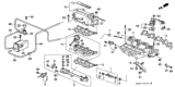 Diagram for 1996 Honda Odyssey Fuel Injector - 06164-P0A-000