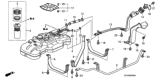 Diagram for Honda Element Fuel Tank Strap - 17522-SCV-A00