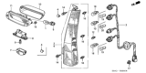 Diagram for Honda CR-V Tail Light - 33551-S9A-A00