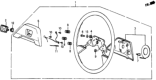 Diagram for 1986 Honda Civic Steering Wheel - 53110-SB3-955ZA